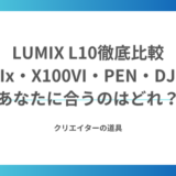 【LUMIX L10徹底比較】GR IIIx・X100VI・PEN・DJIと迷う人へ｜あなたに合うのはどれ？