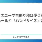 ディズニーで自撮り棒は使える？公式ルールと「ハンドサイズ」の目安、代わりの撮り方【2026年】